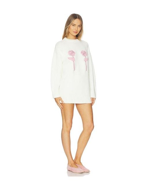 MAJORELLE White Vienna Rosette Mini Dress