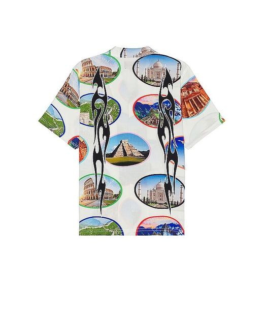 Pleasures White 7 Wonder Camp Shirt for men