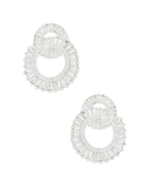 Ettika White Ohrstecker Rotating