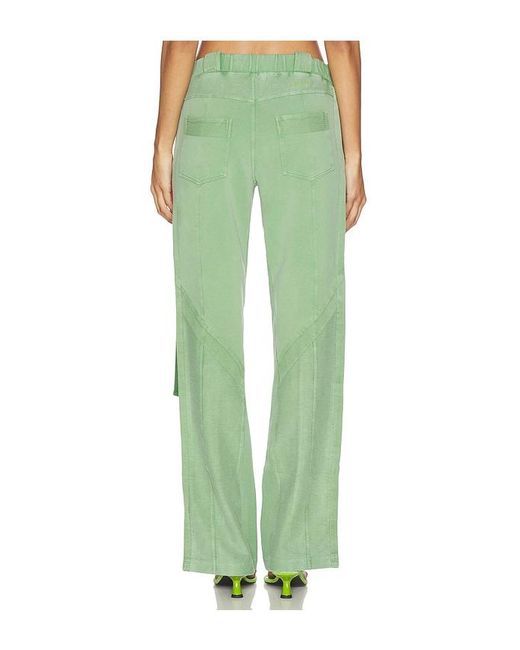 The Attico Green Long Sweatpant