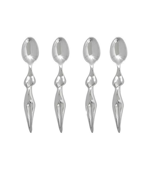 Anissa Kermiche White Tea -Poon Me Teaspoons Set Of 4