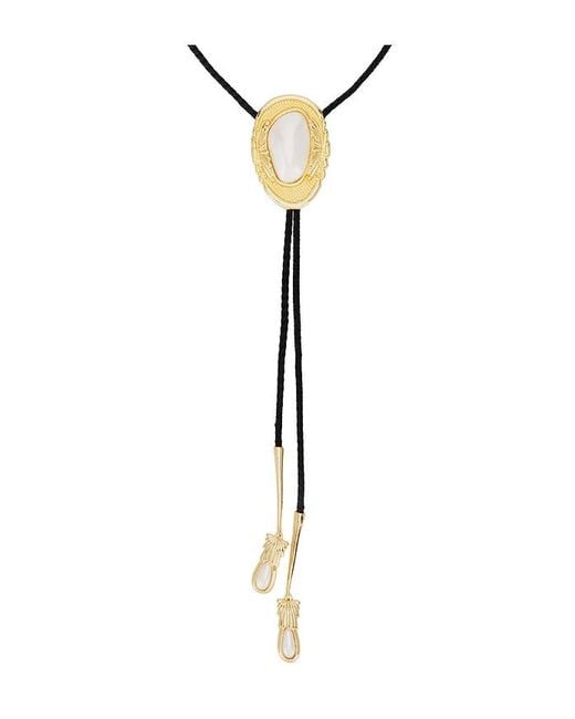 petit moments Black Dolly Bolo Tie Necklace