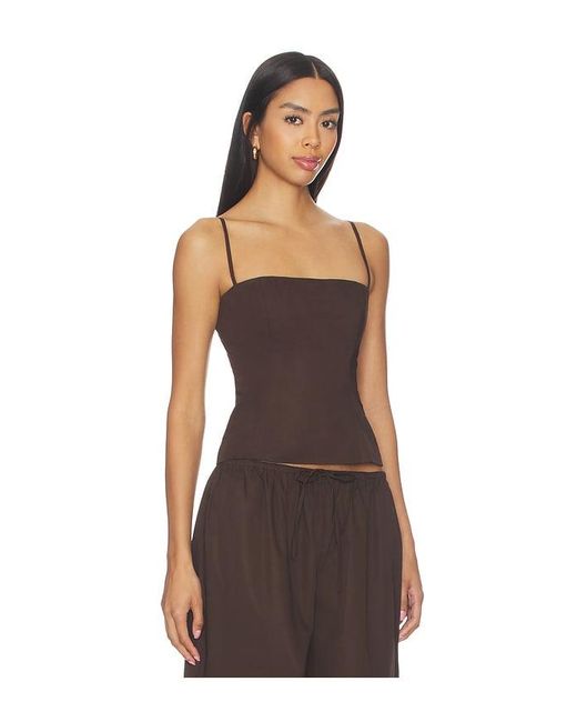 Lovers + Friends Brown Ofelia Top