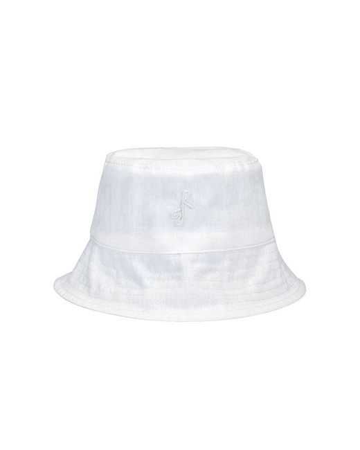 Ruslan Baginskiy White Monogram Bucket Hat