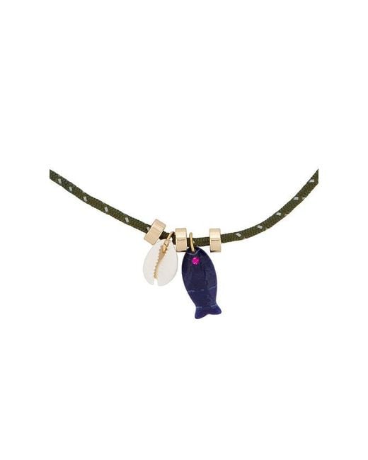 Lovers + Friends Green Quinley Necklace