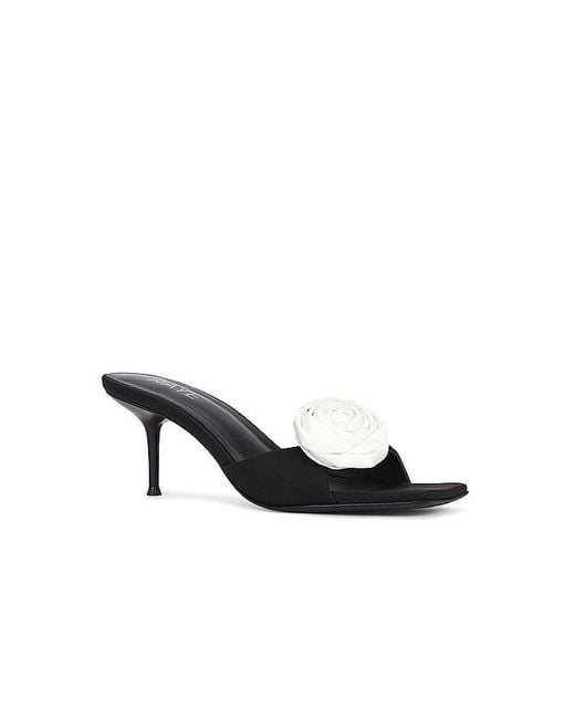 Raye Black Rosette Mule