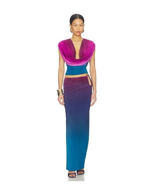 AFRM Blue Aven Skirt