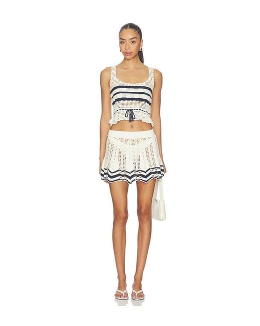 MY BEACHY SIDE Multicolor Amie Hand-Crocheted Skirt