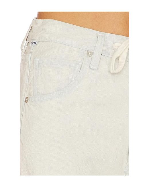 Citizens of Humanity White Brynn Drawstring Trouser