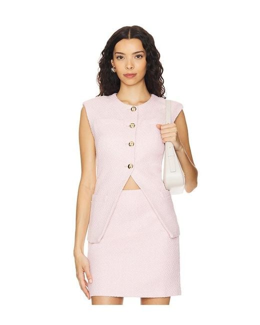 Amanda Uprichard Pink X Revolve Hughes Vest