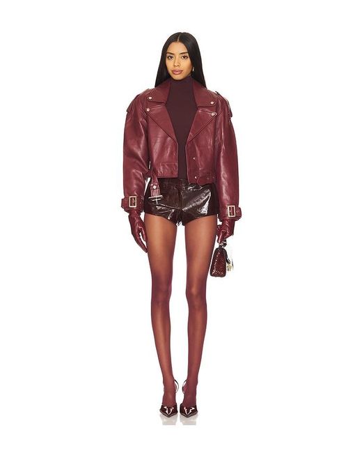 retroféte Multicolor Aven Leather Short