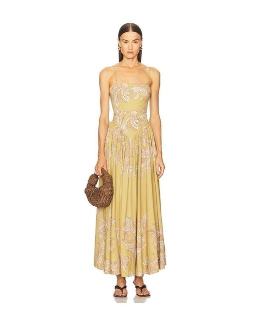 Hemant & Nandita Metallic Corset Maxi Dress