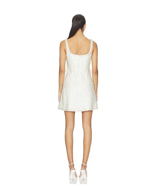Jonathan Simkhai White Ziva Sleeveless Embellished Mini Dress