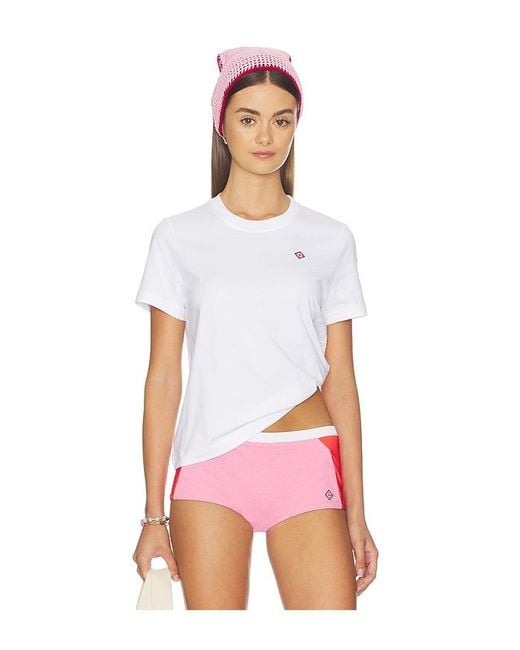 Casablanca White Classic Fitted Tee