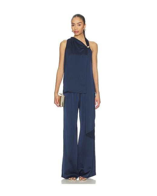 Amanda Uprichard Blue Mariko Pant