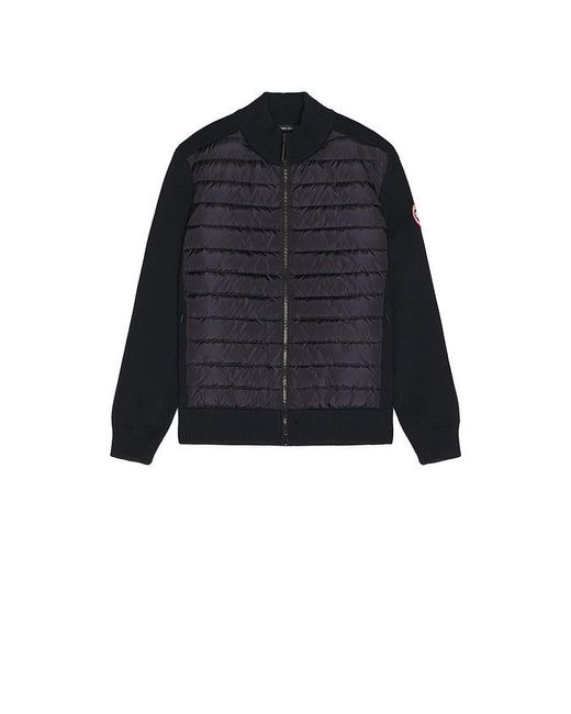 Canada Goose Black Hybridge Knit Jacket for men