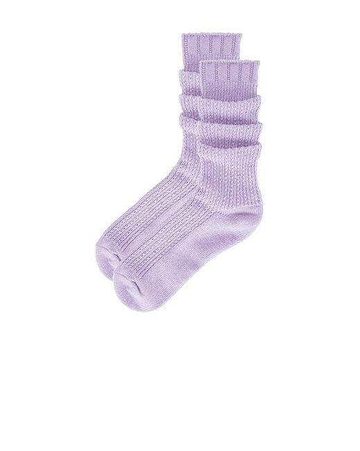Free People Purple Socken Staple