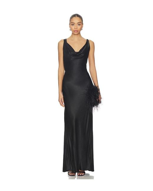 Bardot Blue Anouk Cowl Neck Maxi Dress