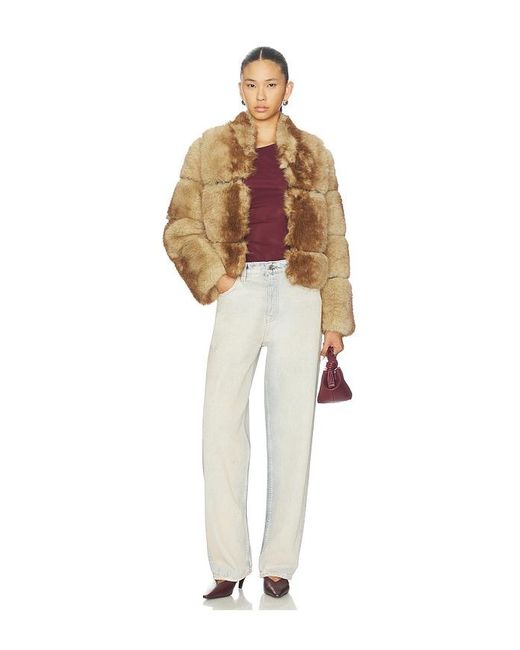 Apparis Brown Sai Mink Coat