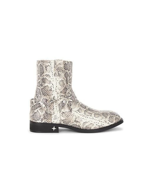 Duke & Dexter White Harley Biker Boot for men