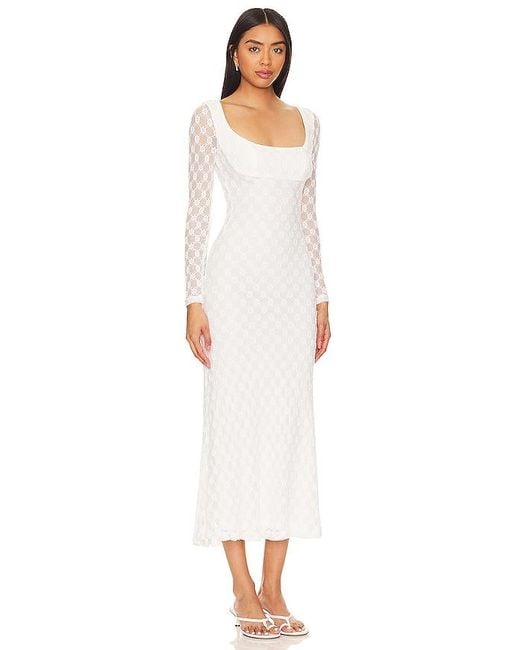 Bardot White Adoni Midi Dress
