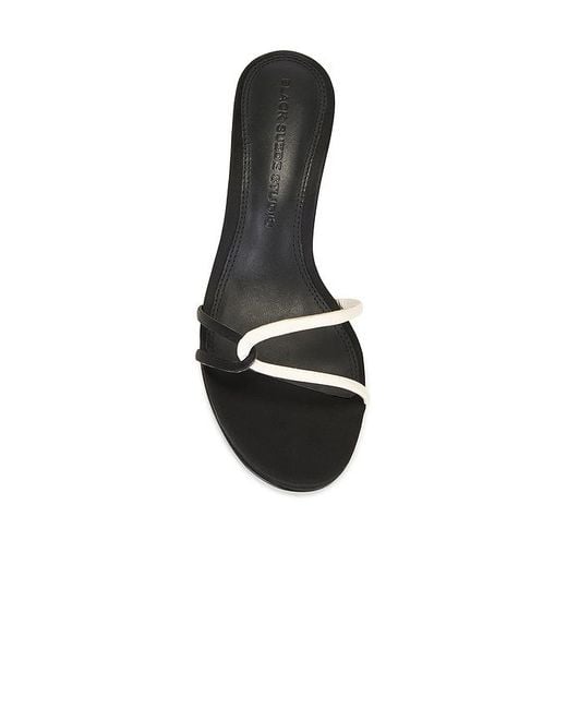 Black Suede Studio White Ilaria 50 Mule