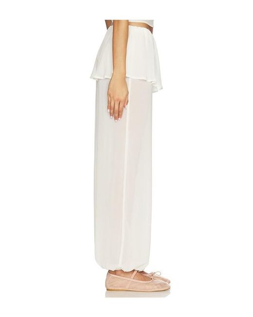 MORE TO COME White Laguna Balloon Pant
