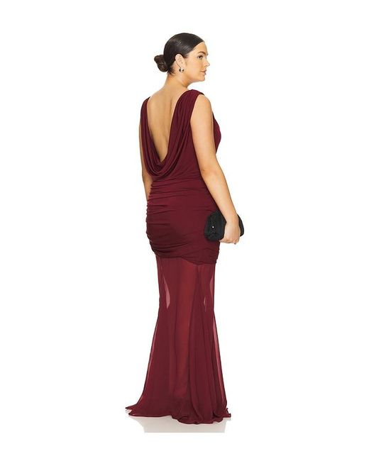 L'academie Red 'Academie Enoa Midi Dress