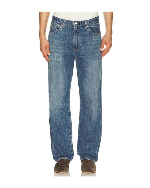 Levi's Blue 568 Loose Straight Jeans for men