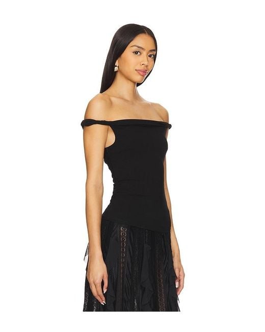 superdown Black Analiza Off The Shoulder Top
