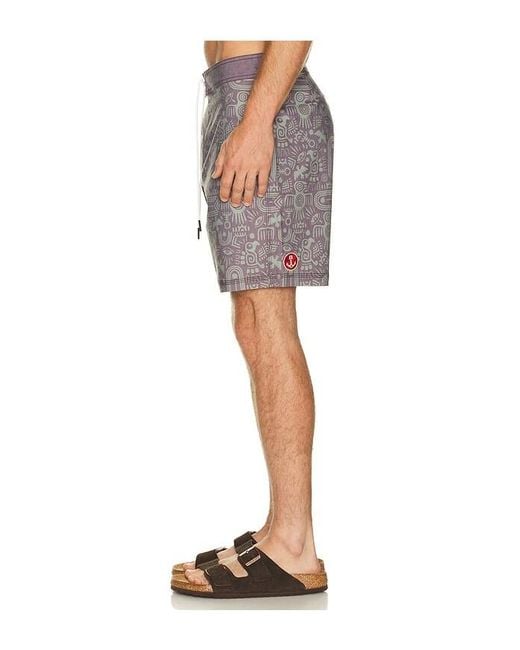 Iron & Resin Multicolor Aztec Boardshort for men