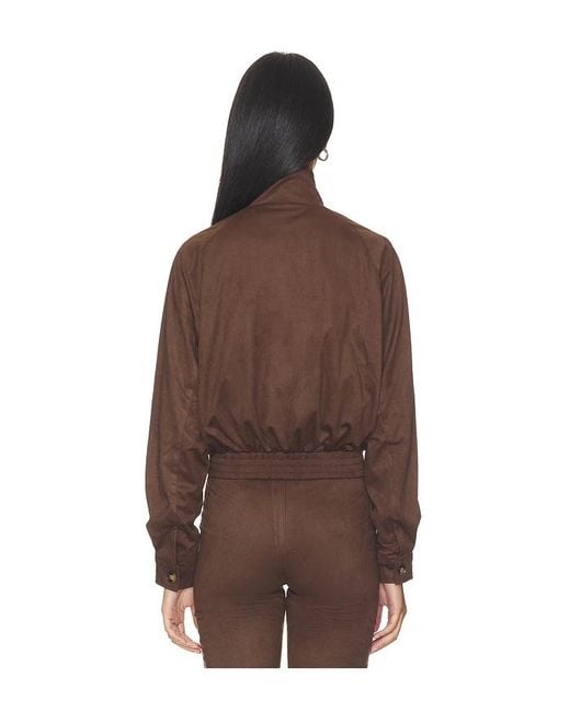 superdown Brown Ayla Faux Suede Jacket
