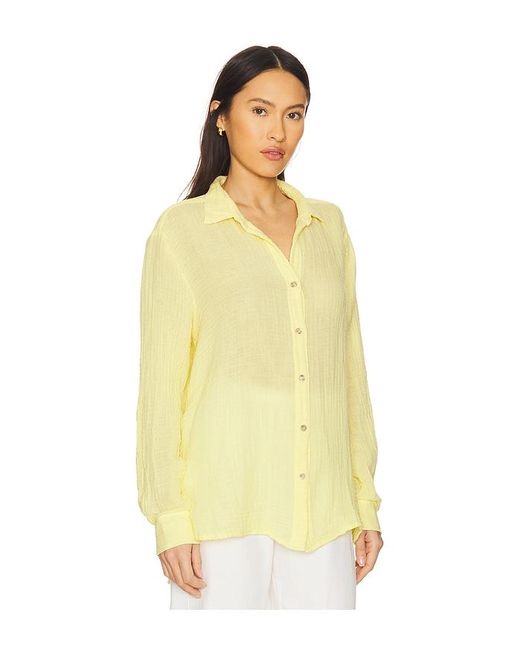 Michael Stars Yellow Leo Button Down Shirt
