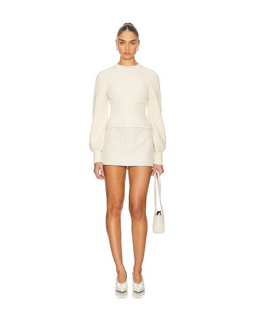 Lovers + Friends White Anastasia Knit Sweater