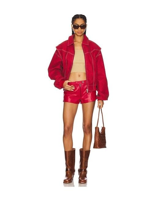 Urban Outfitters Red X Revolve Perfect Leather Short