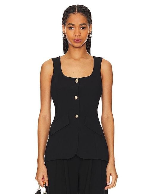 Amanda Uprichard Black Kya Top