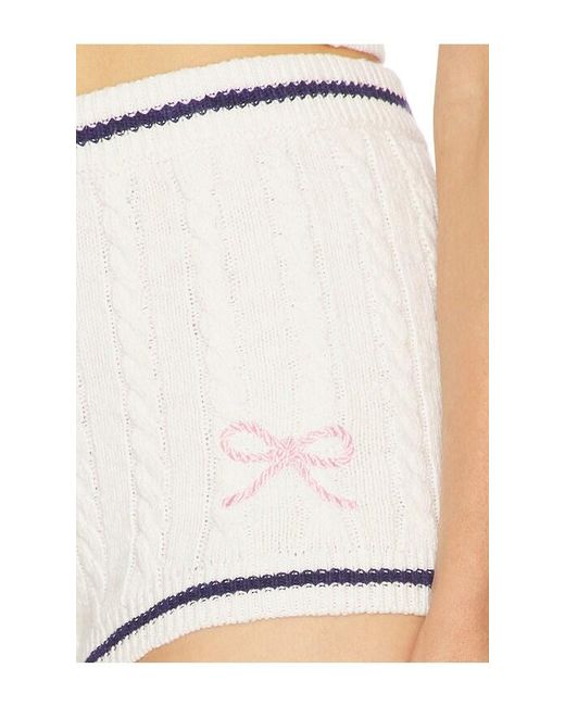 LoveShackFancy White Coramay Short