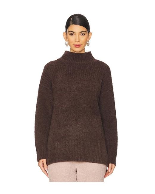 Barefoot Dreams Cozychic High Low Pullover プルオーバー Brown