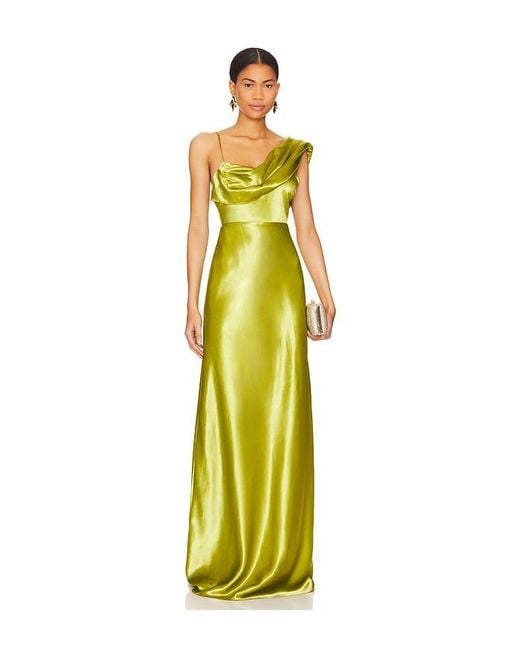 House of Harlow 1960 Yellow X Revolve Antonia Gown