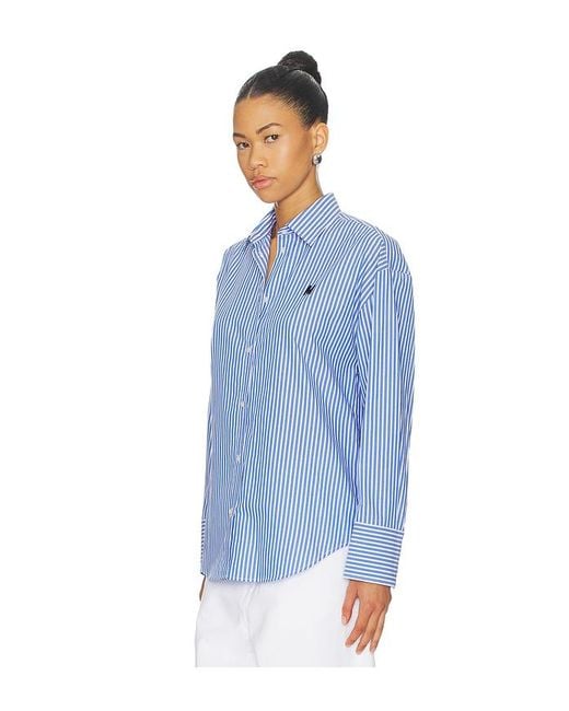 MSGM Blue Hemd Button Up