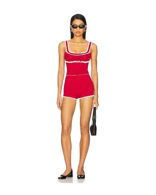 MAJORELLE Red Brielle Tank