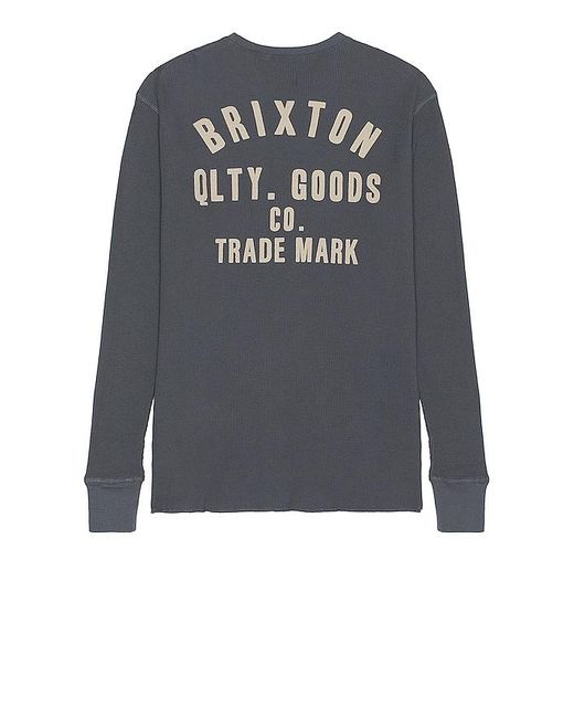 Brixton Black Woodburn Long Sleeve Thermal for men