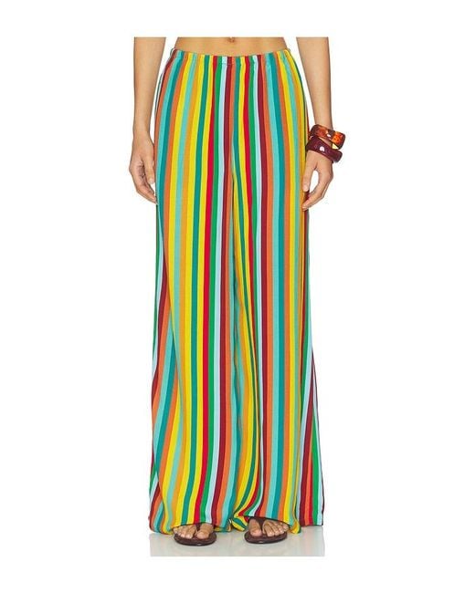 Simon Miller Green Nella Crepe Wide Leg Pant