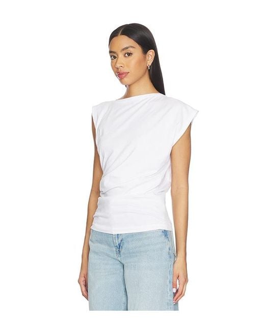 Agolde White Beth Tee Shirt
