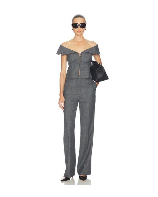 Ganni Multicolor Wool Melange Suiting Vest