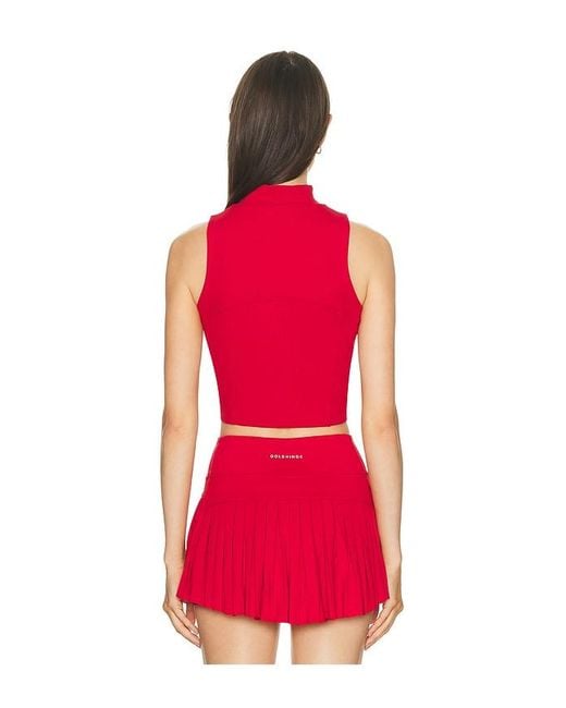 Gold Hinge Red Day To Night Quarter Zip Top
