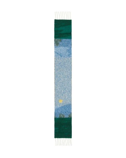 Lacoste Green Mountain Graphic Long Scarf for men