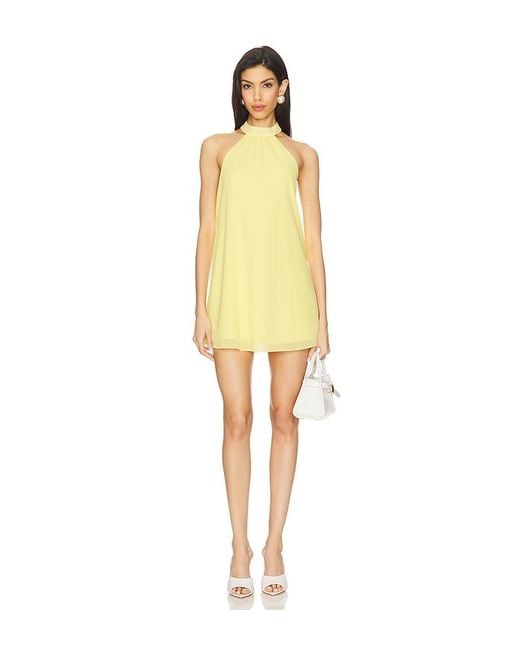 MORE TO COME Yellow Calanthe Mini Dress
