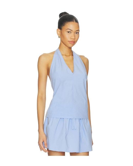 Belle Anna Blue Posie Top