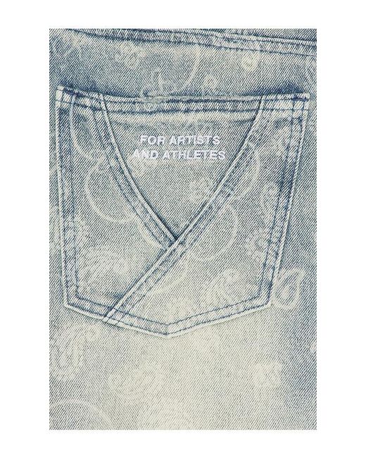 Ryoko Rain Blue Paisley Jeans for men